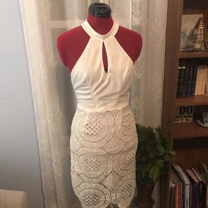 White Halter Dress